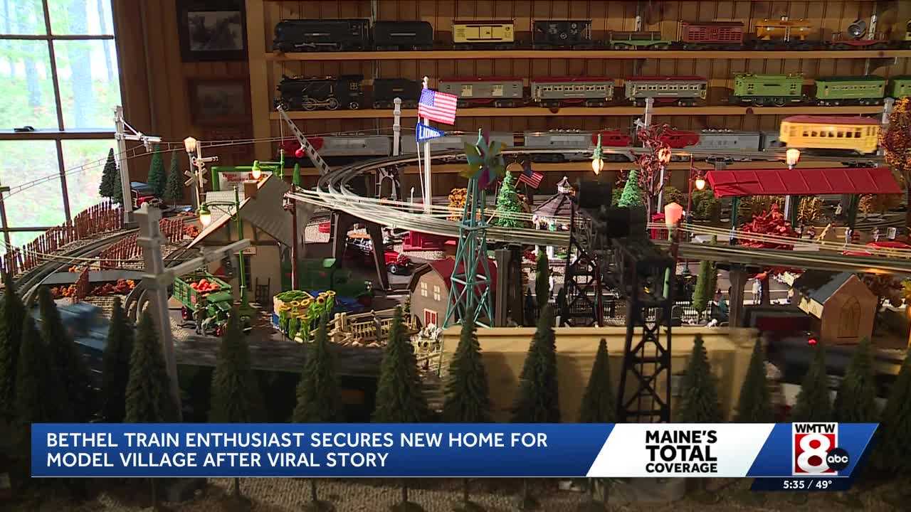 After going viral, Maine man’s beloved model train village finds a new home
