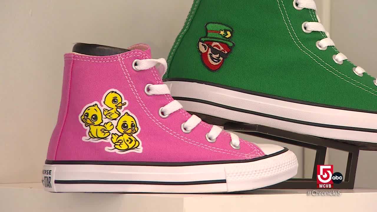 Add your own art to Converse shoes in Boston