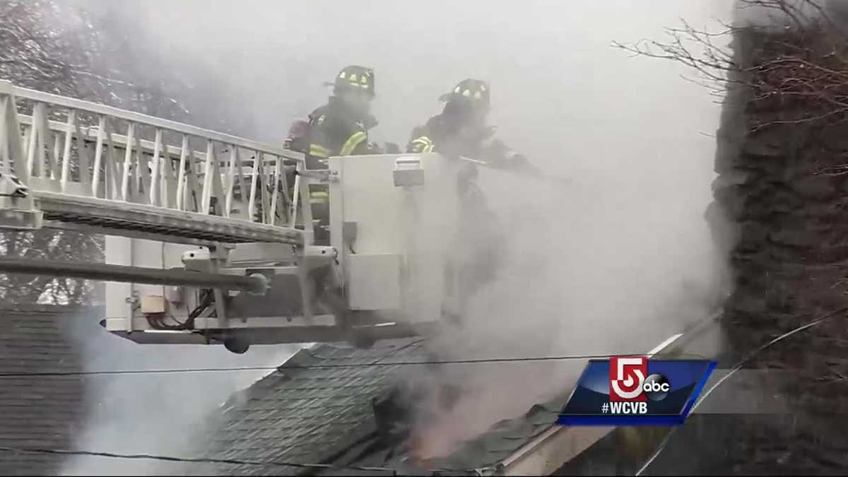 Fire crews battle stubborn blaze