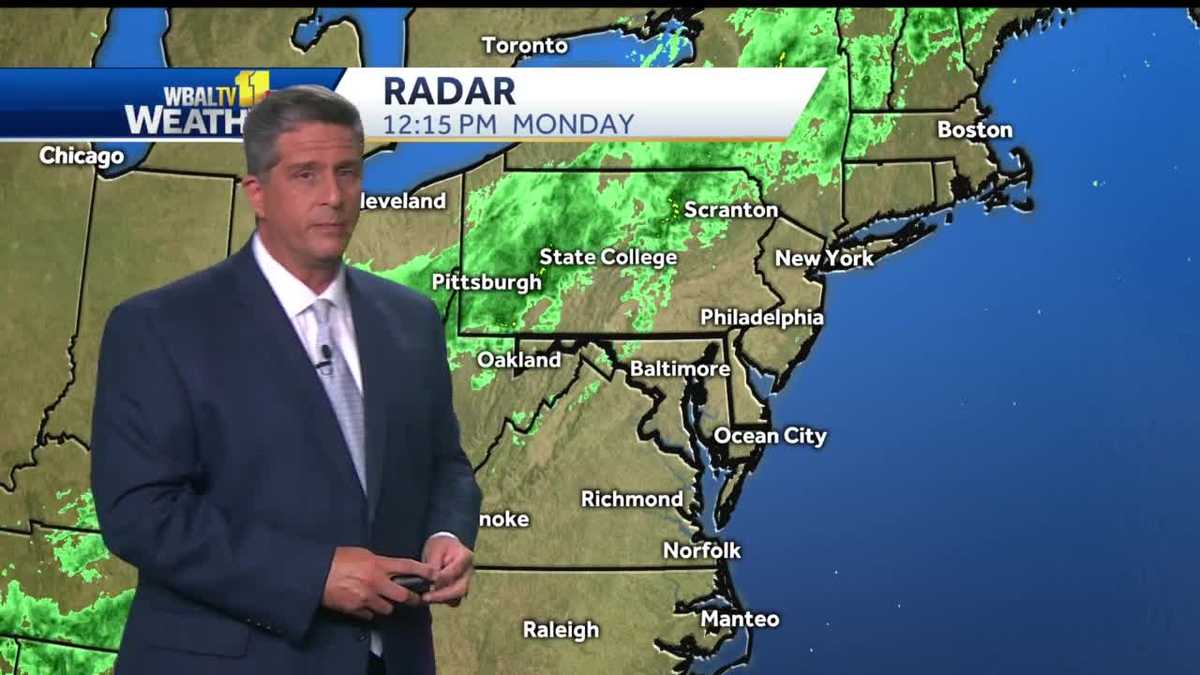 Warmer than usual with a slight chance for rain Monday