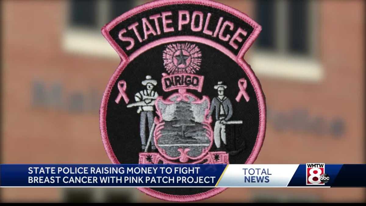 Maine police departments swap the blue for pink to raise money for