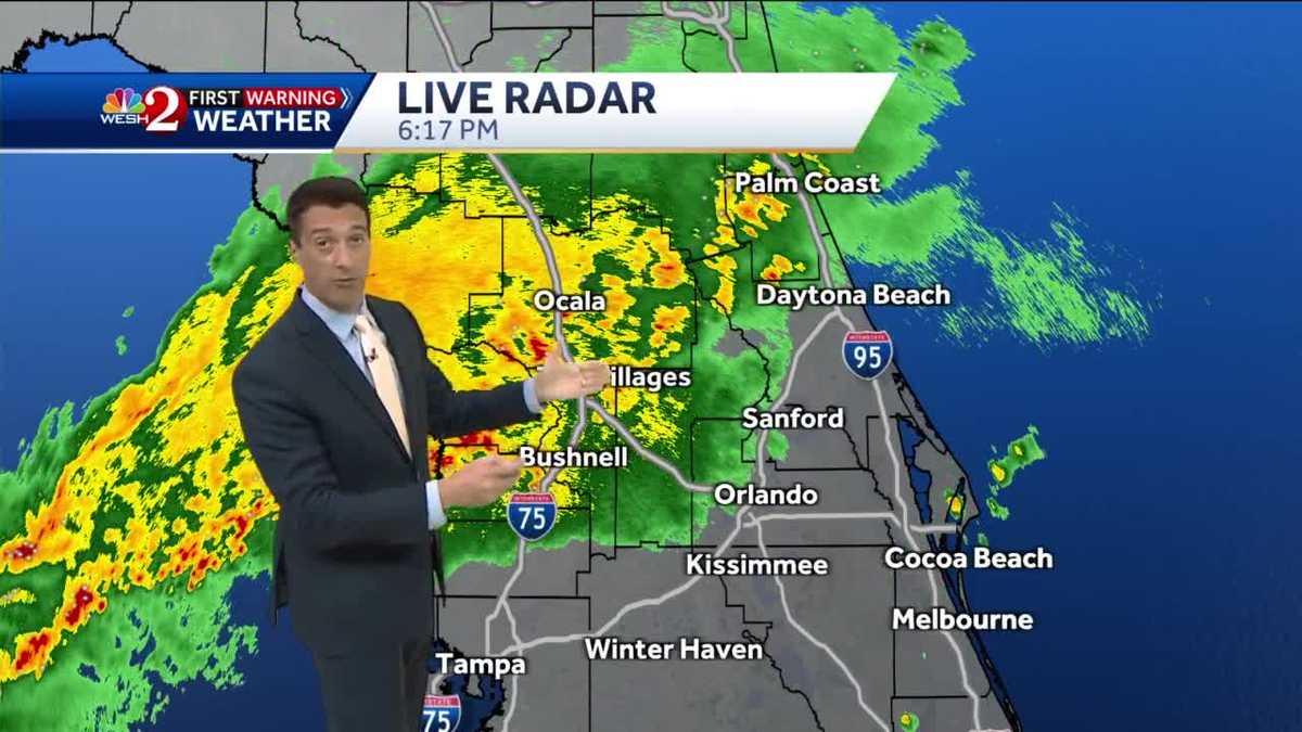 Showers and storms with locally heavy rainfall overnight.