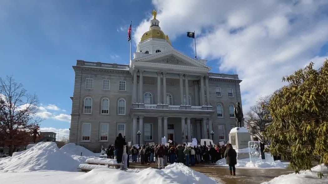 Students at Concord High School walk out, march to State House to protest ICE