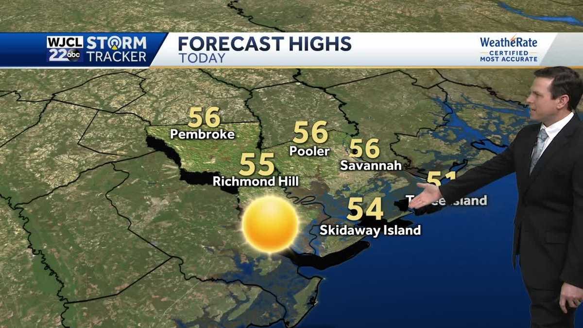 A chilly and breezy day with lots of sunshine - WJCL