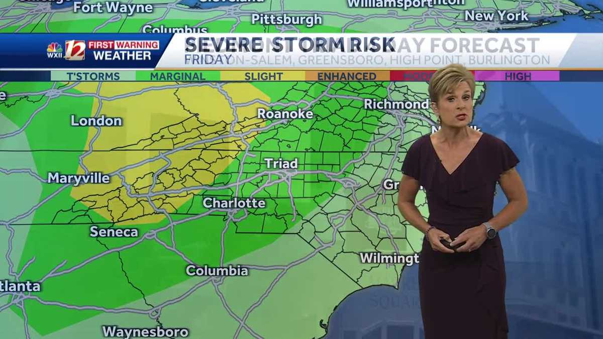 WATCH: Severe storm chances return Friday