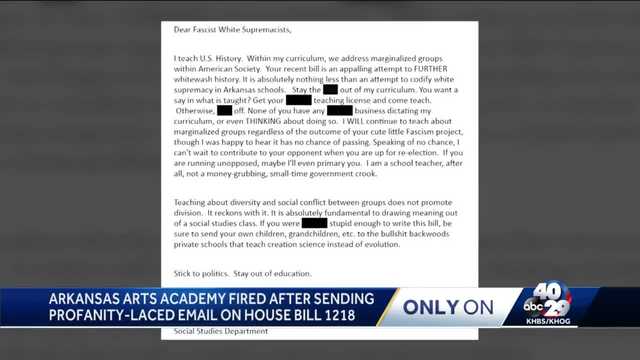 Arkansas history teacher's arbitration hearing canceled after email to lawmakers - Vimarsana News