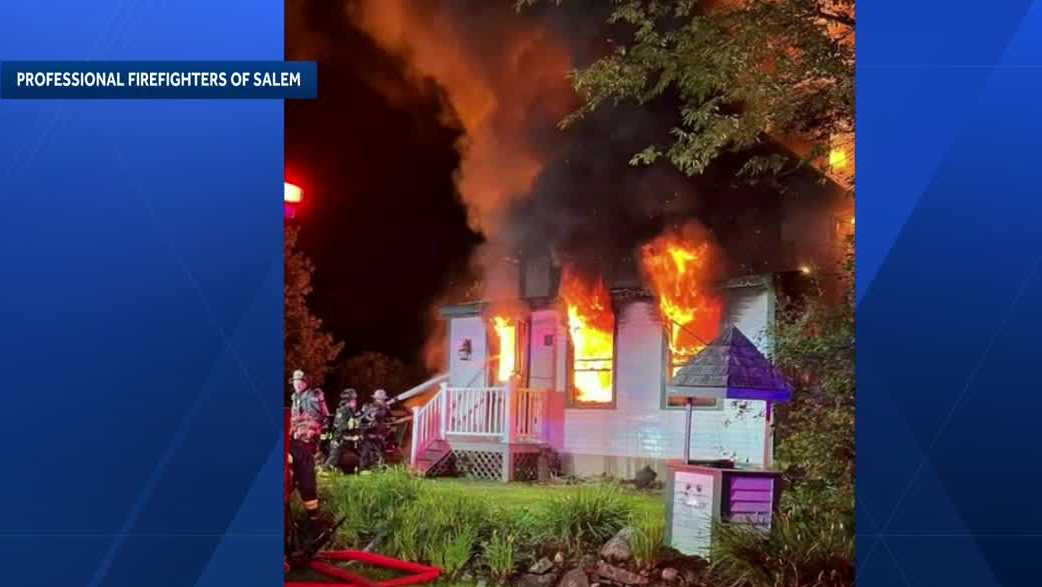 Crews fight fire in Hampstead