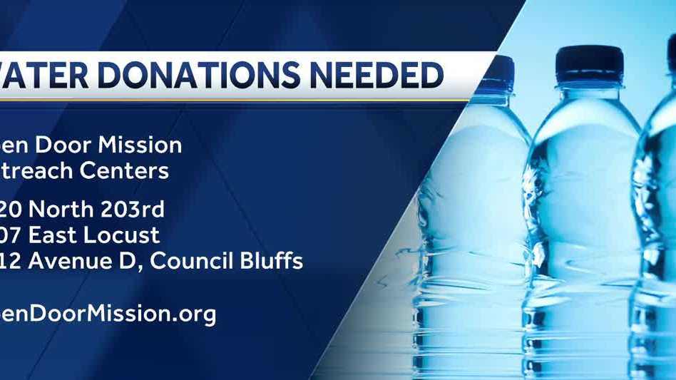 Open Door Mission in desperate need of bottled water donations