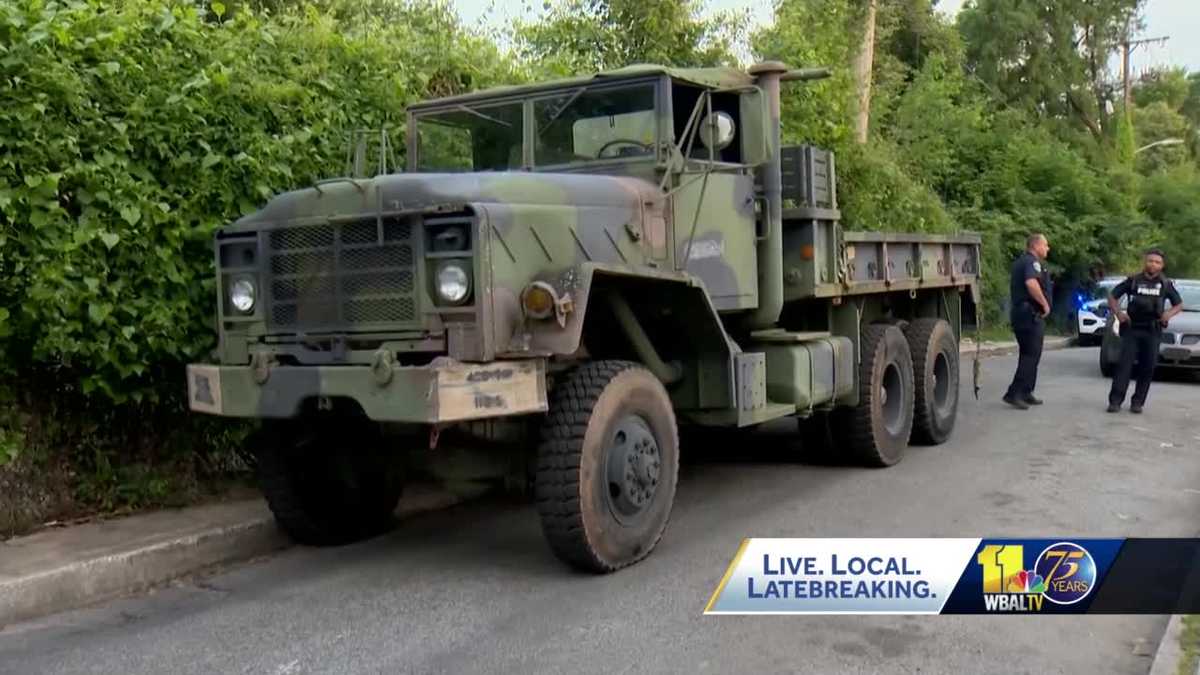 Military vehicle police chase suspect in court
