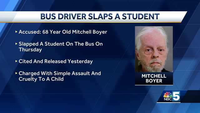 Vermont bus driver charged for striking student - Vimarsana News