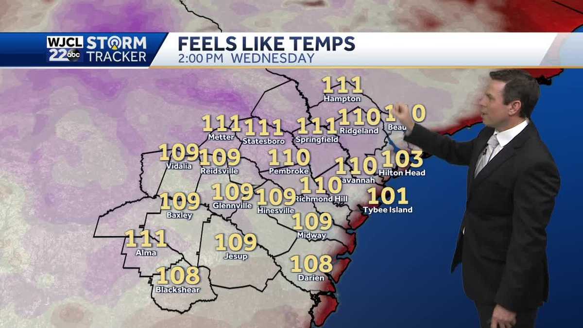 Another hot afternoon with severe storms possible after 2 pm - WJCL