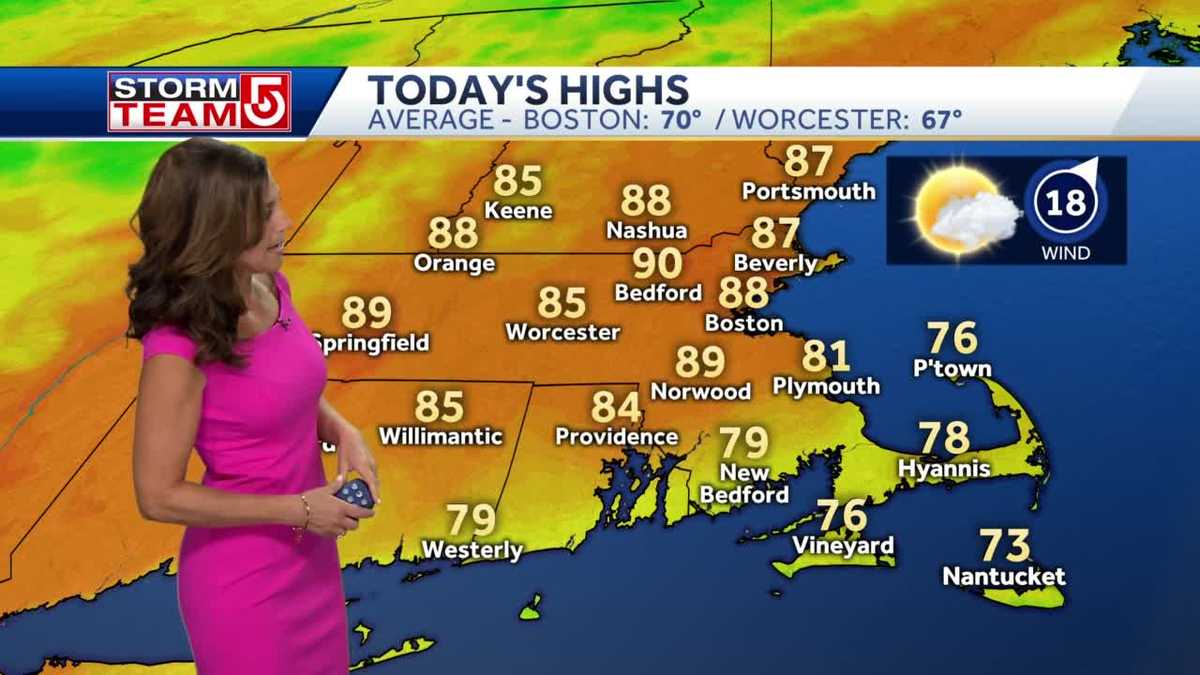 Video: Warm, humid day as fall arrives