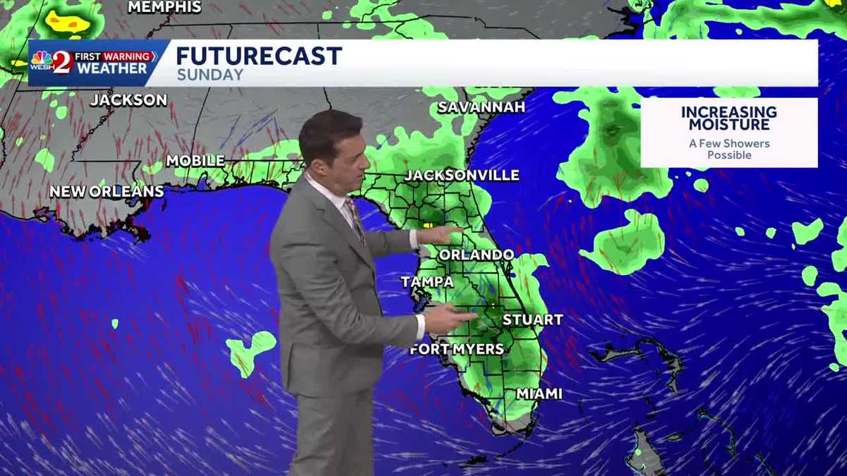 Rain chances going up late in the weekend as the heat increases.