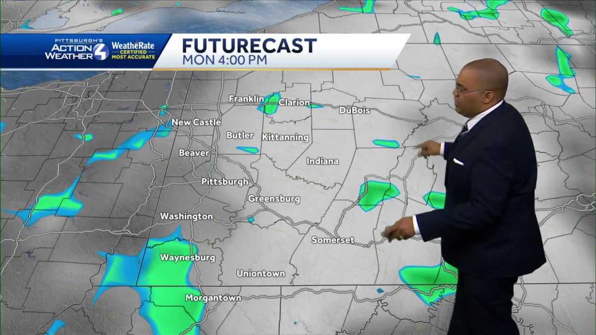 Cloudy and cool to start the week