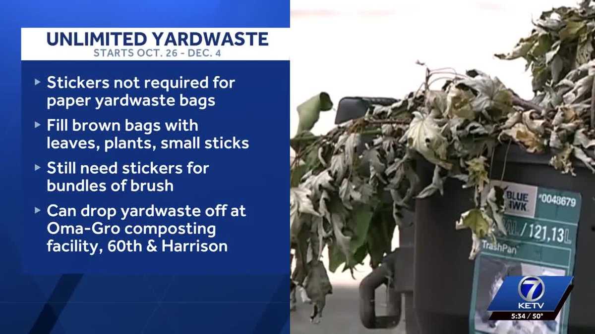 Omaha offers free yard waste pick up until Dec. 4 - KETV