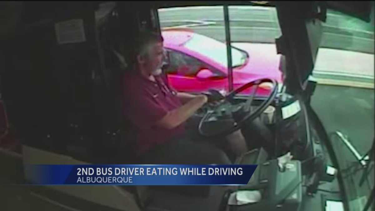 Second Bus Driver Caught Eating While Driving