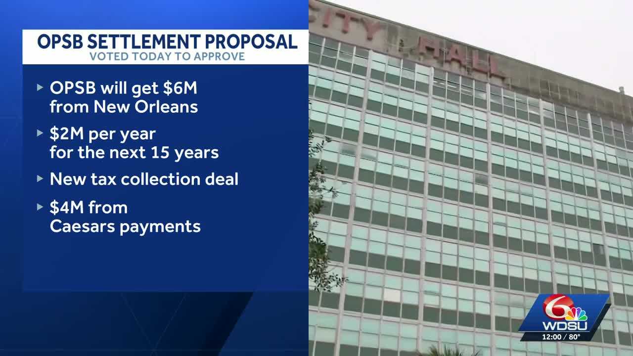 New Orleans City Council unanimously approves settlement with OPSB