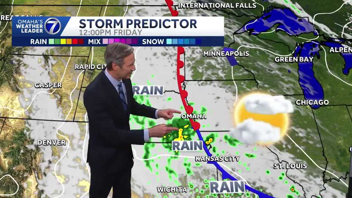Rain later this week around Omaha along with a bit cooler temperatures