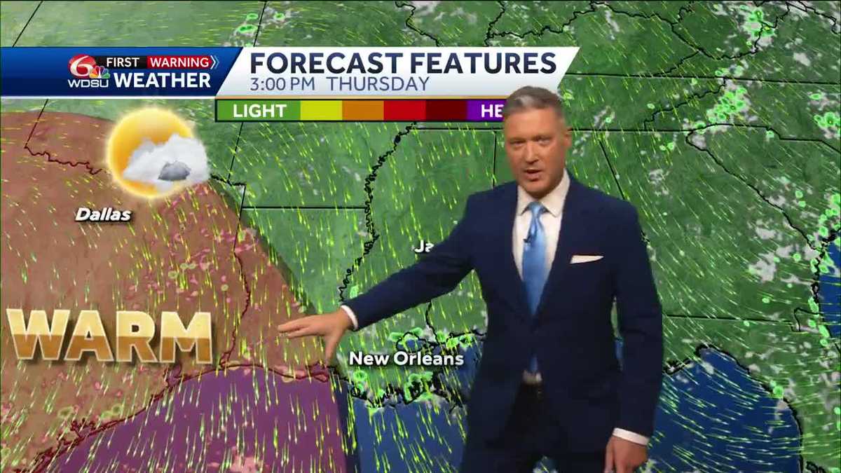 New Orleans weather forecast will it rain how hot will it get