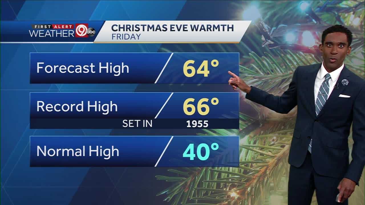 Warming Trend Now Sunday Through Christmas Eve