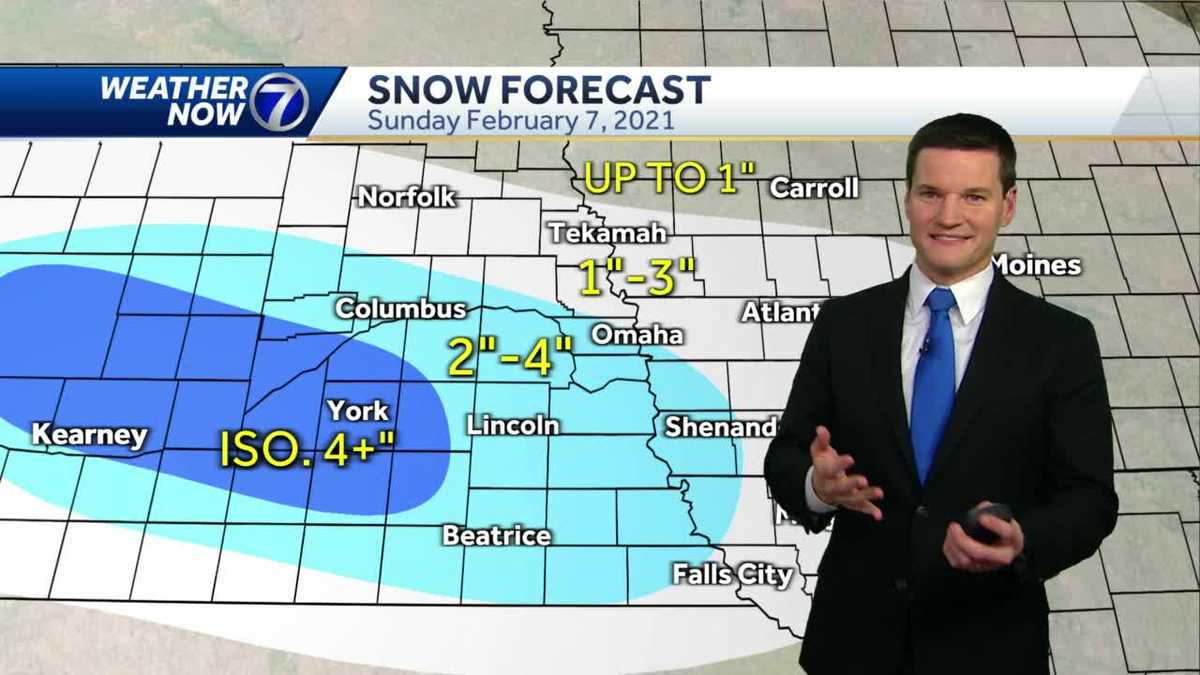 More impact weather Sunday with another round of snow