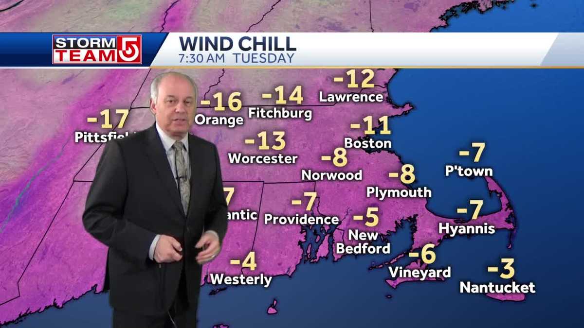 Video: Wind chills below zero with 40-50 mph gusts into morning