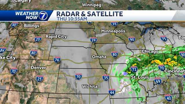 Seasonable temperatures with more sun late this week