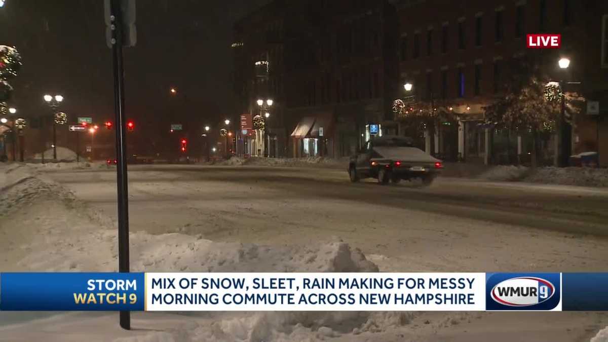 Roads slick in Concord area as snow, wintry mix continue