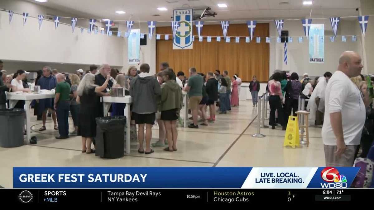 51st Greek Festival continues at historic New Orleans church despite rain