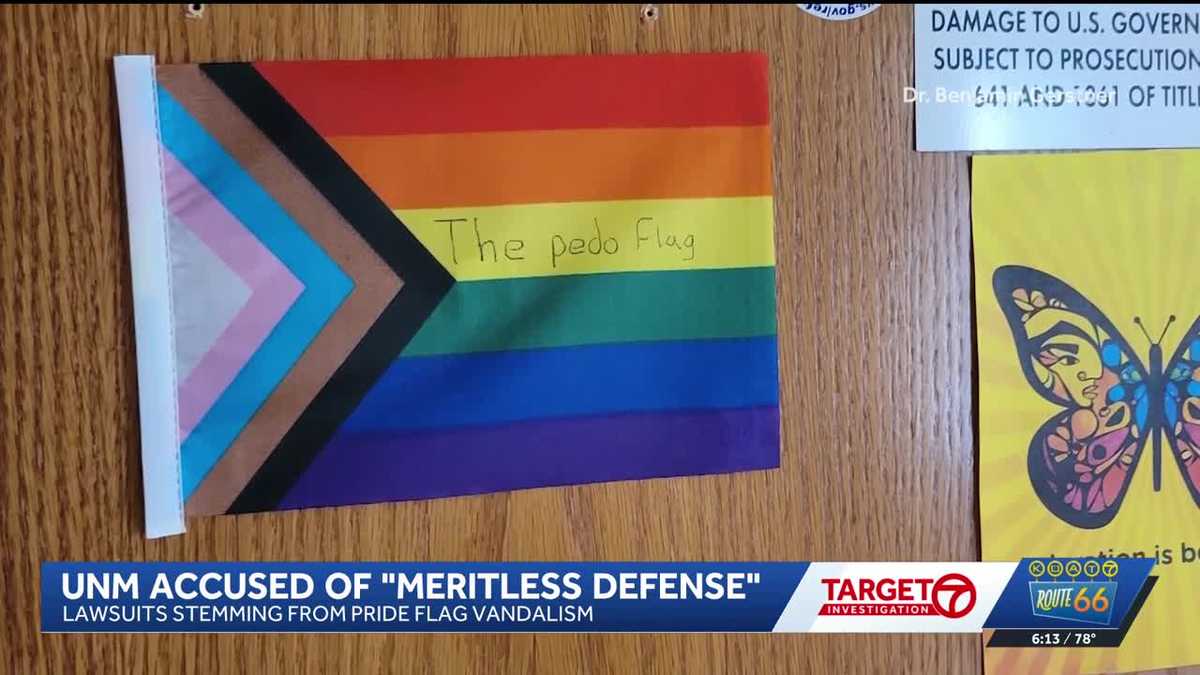 Attorneys for UNM accused of "meritless defense tactics" in pride flag vandalism lawsuit