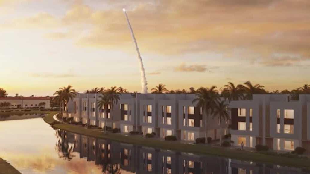 Luxury townhomes planned in Cape Canaveral with rooftop rocket launch views