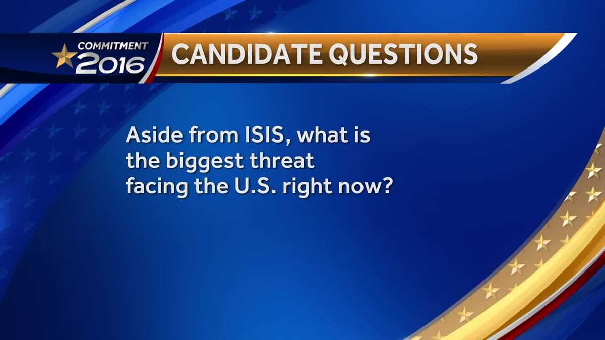 10 questions for Senate candidates Biggest threat