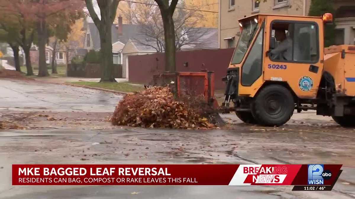 Milwaukee adjusts leaf collection plan after flooding concerns