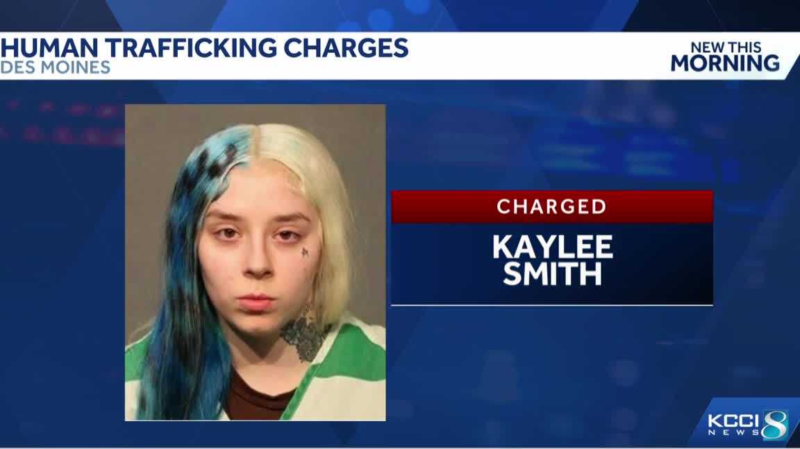 Des Moines woman charged in human trafficking case