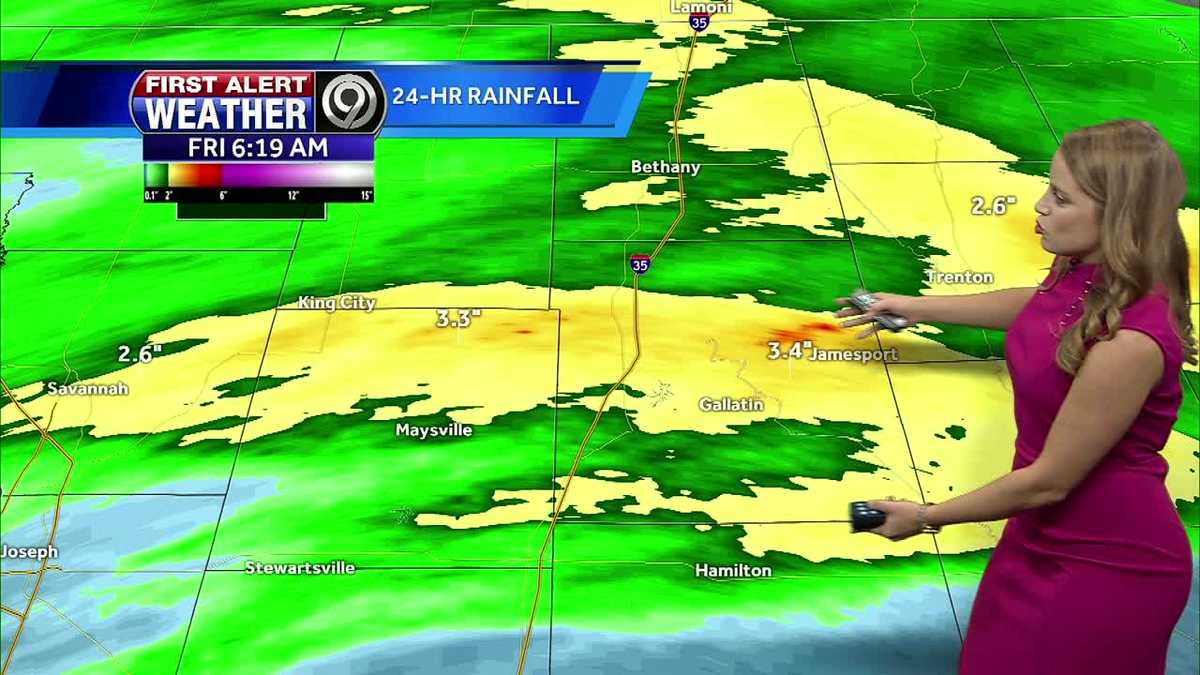 Rain in the forecast throughout the weekend