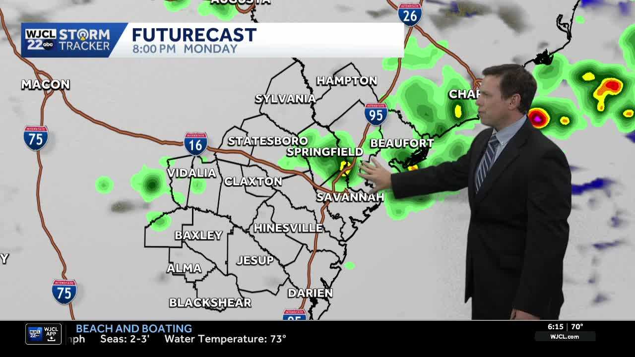 A few showers or thunderstorms today for Southeast Georgia, Lowcountry