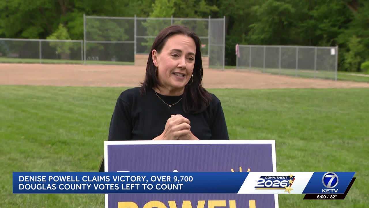 Denise Powell celebrates primary victory; Douglas County still tallying votes