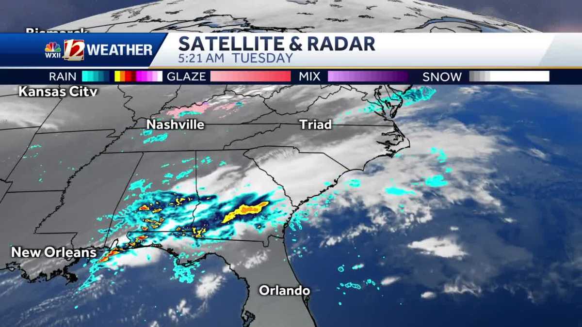 WATCH: Spotty shower or two today, wetter Thursday