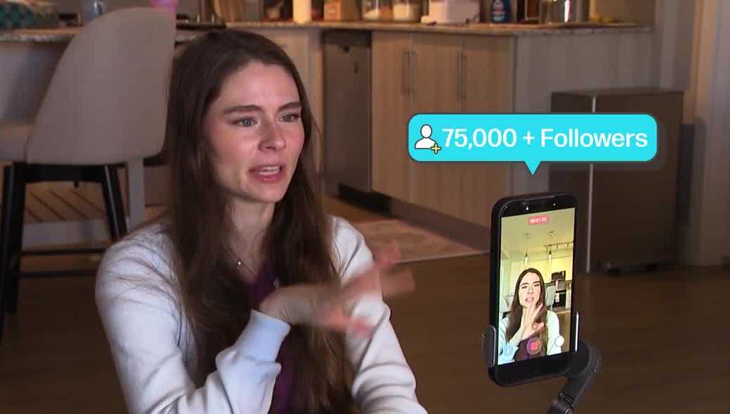 Florida influencer promotes saving over spending on social media