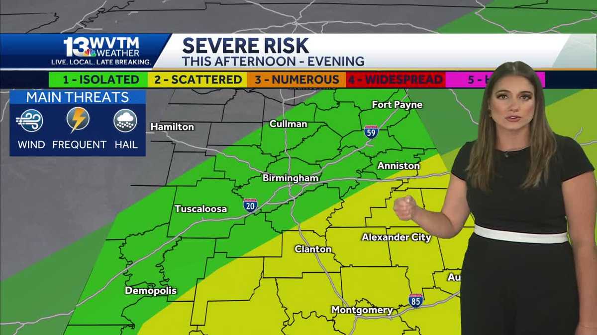 Hot days and scattered heavy storms through Memorial Day weekend