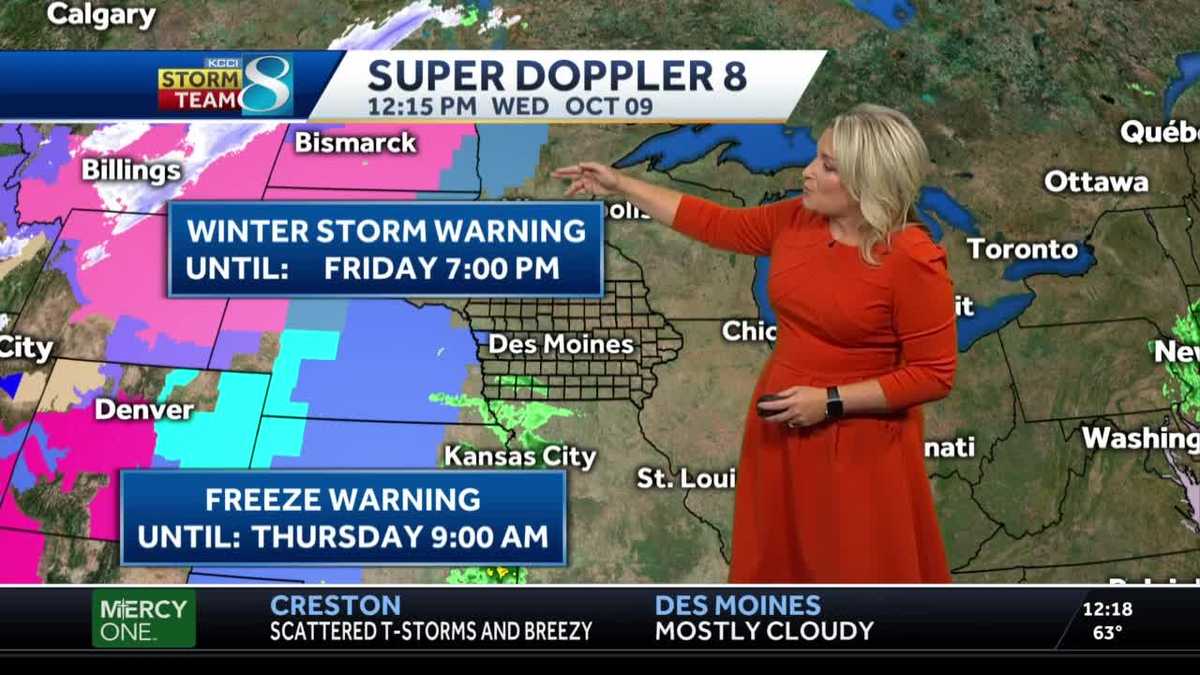 Last mild day before cold blast arrives with storm system