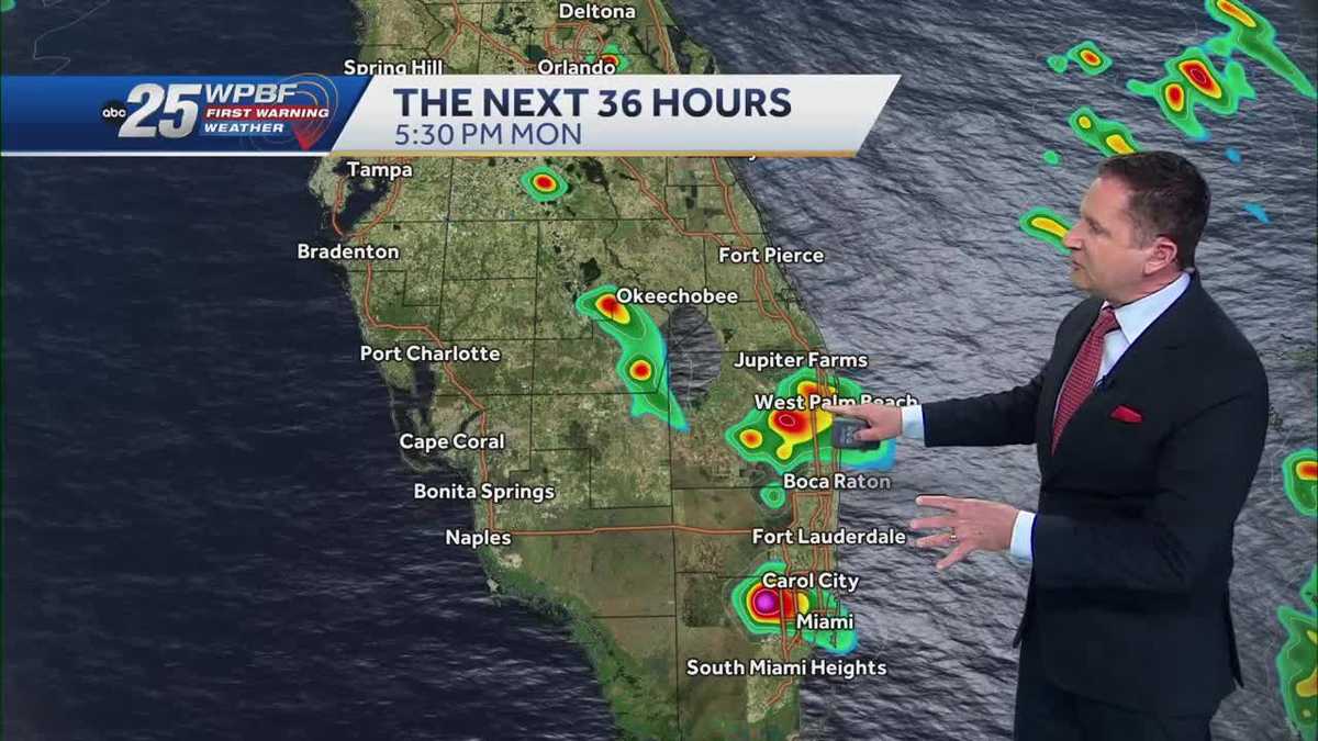 A few strong storms possible across South Florida