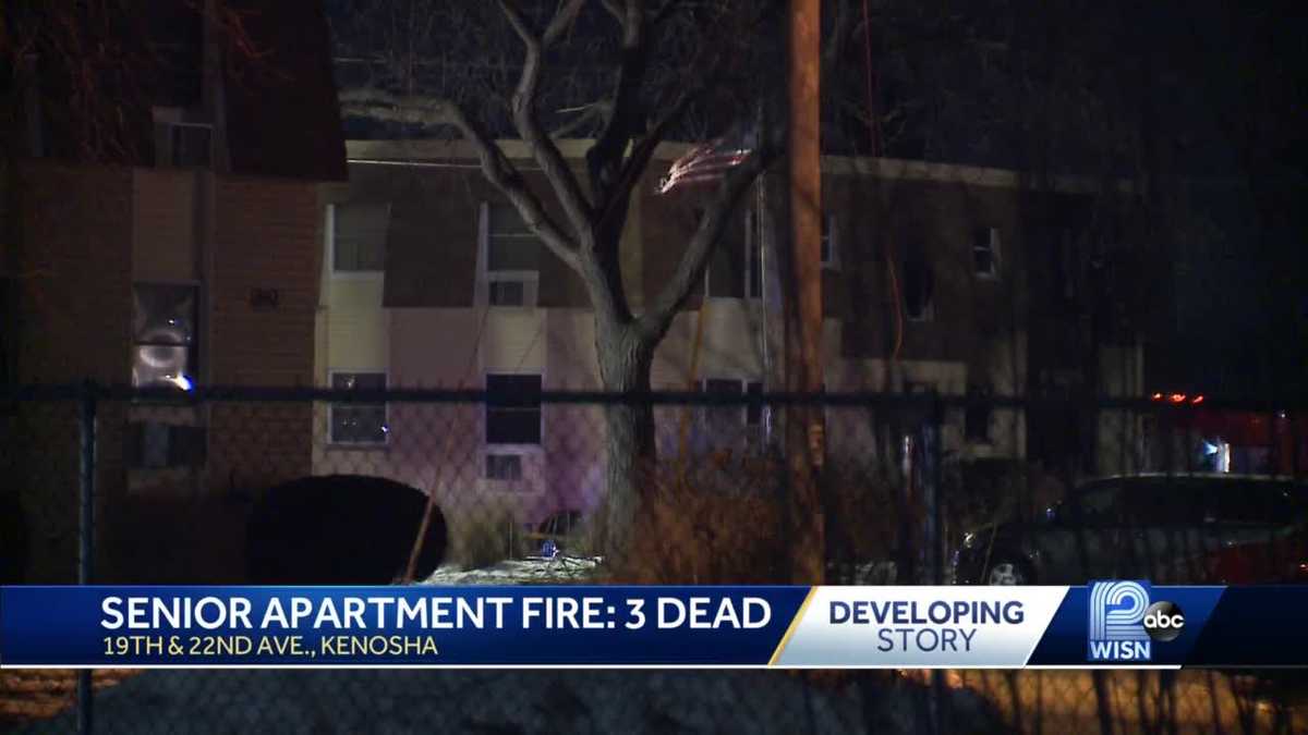 3 people dead after fire at Kenosha senior apartment complex