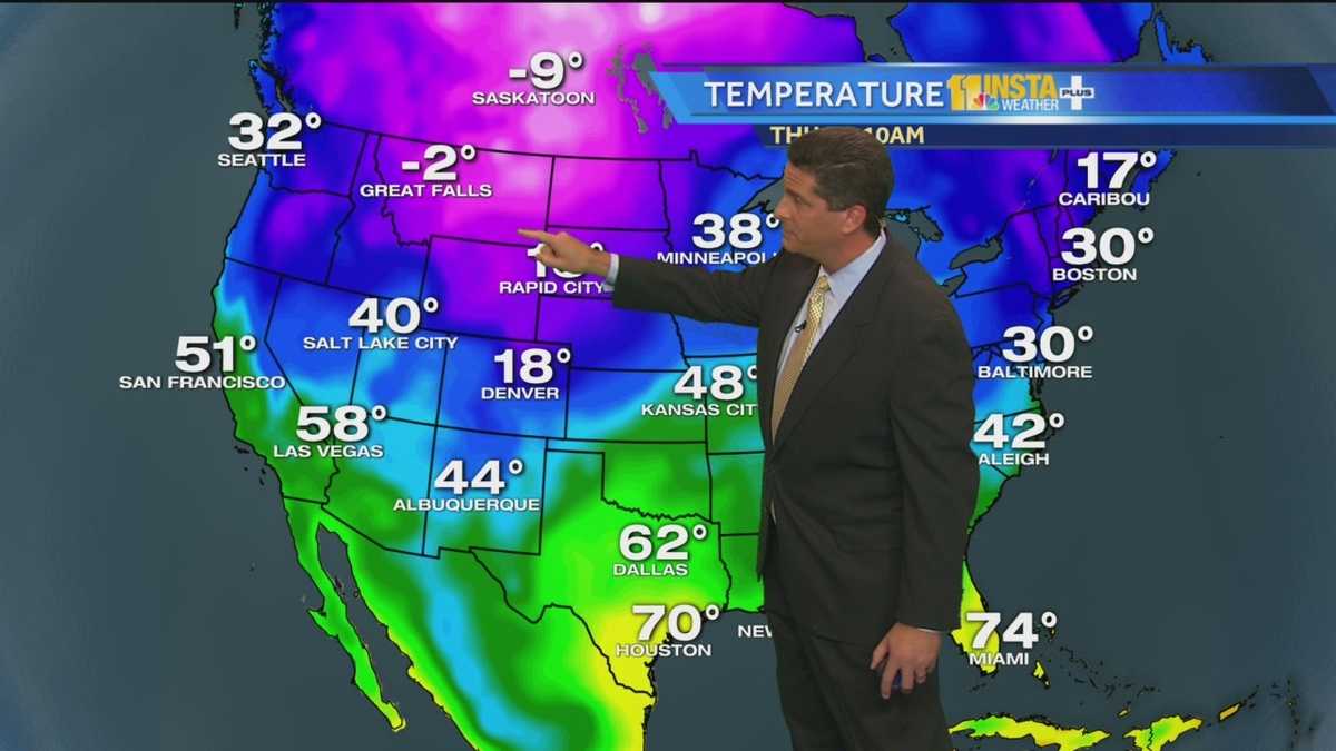 Tony details rain chances, frigid temps for weekend