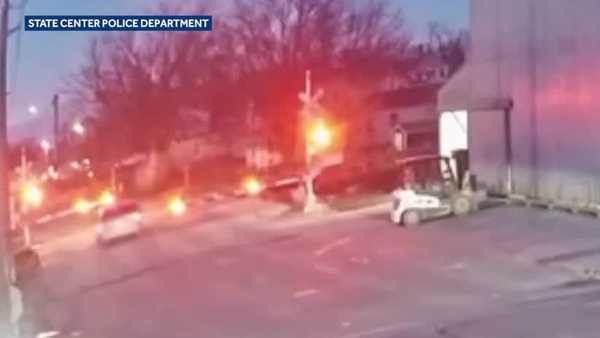 van narrowly escapes train collision in marshall county