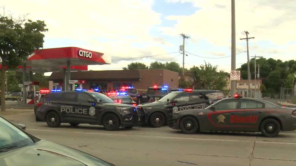Officers hurt in Milwaukee gas station arrest