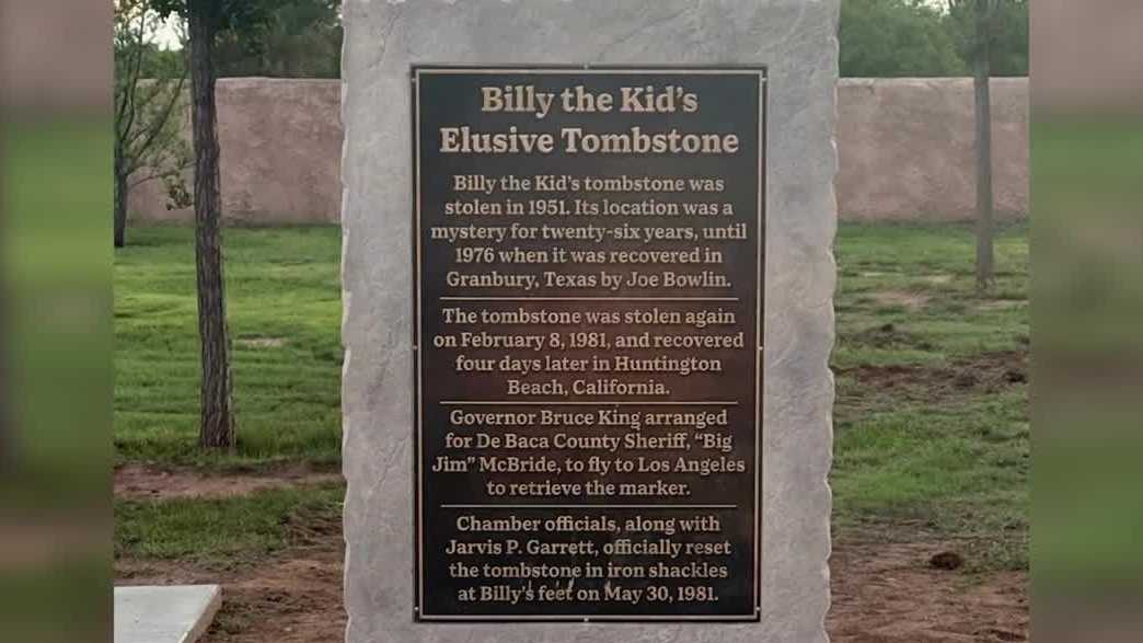 New marker placed at Billy the Kid's grave in New Mexico