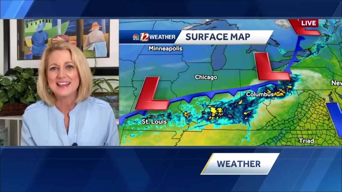 WATCH: Warm & Breezy Friday With Spotty Showers Possible Late Day