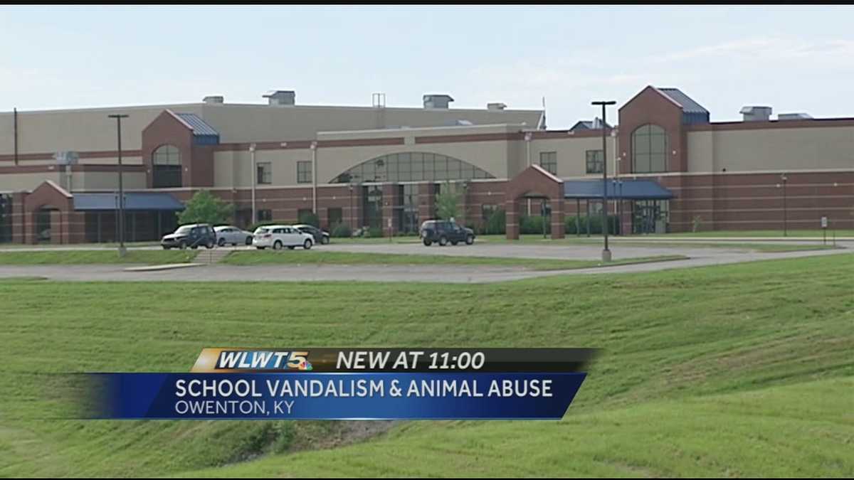 Sheriff Teens fatally abused, broke windows at Owen Co. high school