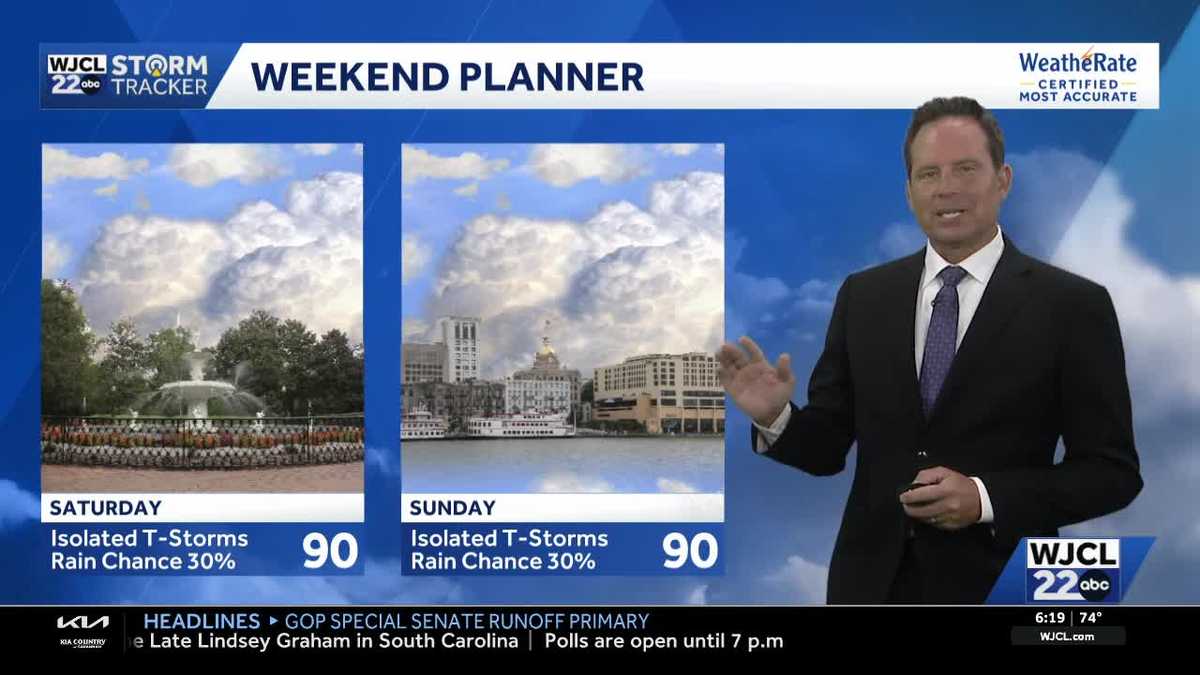 Tracking the next round of showers, t-storms for Southeast Georgia, Lowcountry